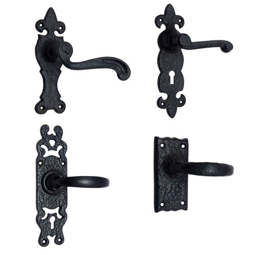 Black Antique Iron Door Handles