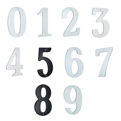 Aluminium Numerals (0-9)