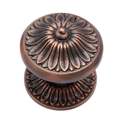 Brass Door Knob with Rose