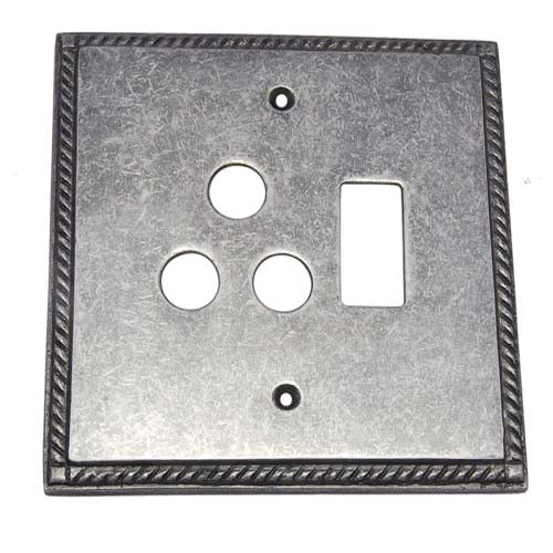 Buy 1 Small Decora & 1 Triplex Brass Georgian Switch Plate-Premium Harware Products Online - Adonai Hardware