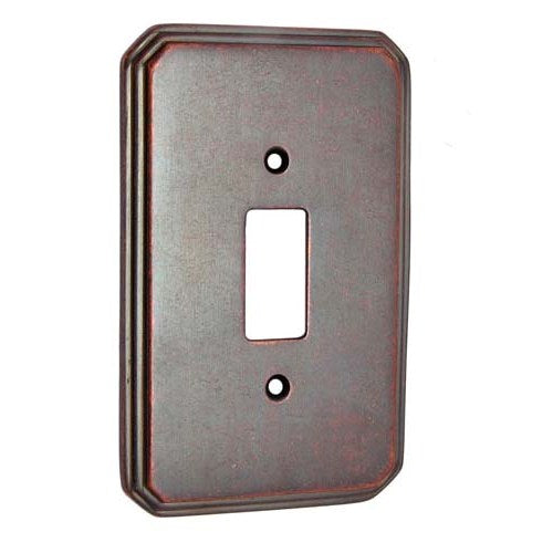 Buy 1 Small Decora Brass Border Switch Plate-Premium Harware Products Online - Adonai Hardware