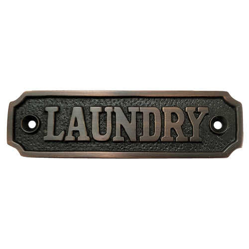 Buy Small Laundry Brass Door Sign-Premium Harware Products Online - Adonai Hardware