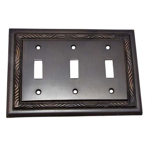 Buy 3 Toggle Rope Brass Switch Plate-Premium Harware Products Online - Adonai Hardware