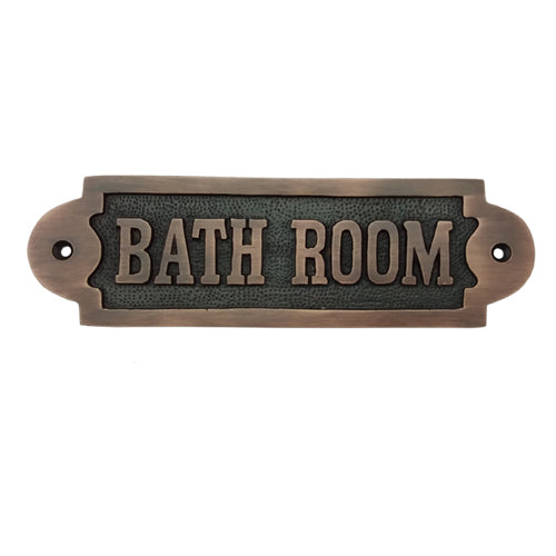 Buy Rectangular Bathroom Brass Door Sign-Premium Harware Products Online - Adonai Hardware