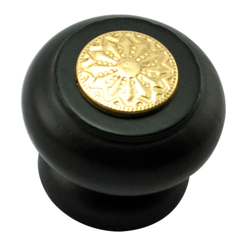 Buy 41mm Mushroom Wooden Cabinet Knob with Polish Lacquered Coin-Premium Harware Products Online - Adonai Hardware