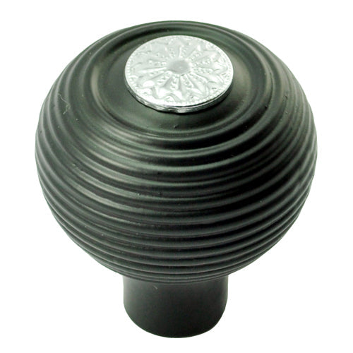 Buy 55mm Round Wooden Cabinet Knob with Polished Chrome Coin-Premium Harware Products Online - Adonai Hardware