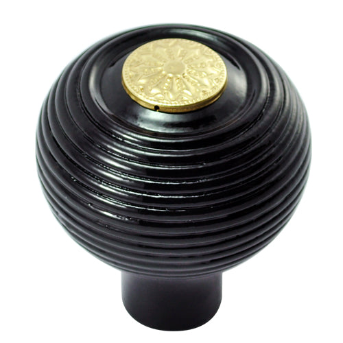 Buy 55mm Round Wooden Cabinet Knob with Polished Lacquered Coin-Premium Harware Products Online - Adonai Hardware