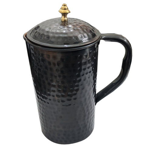 Buy Hammered Pure Copper Water Jug with Brass Knob on Lid-Premium Harware Products Online - Adonai Hardware