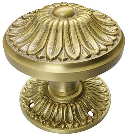 Buy Manoah Brass Door Knob with Rose-Premium Harware Products Online - Adonai Hardware