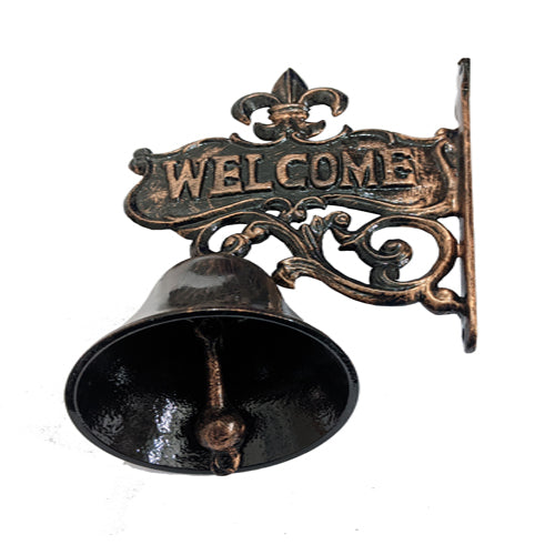 Buy Medium WELCOME Wall Mounted Aluminium Hanging Bell-Premium Harware Products Online - Adonai Hardware