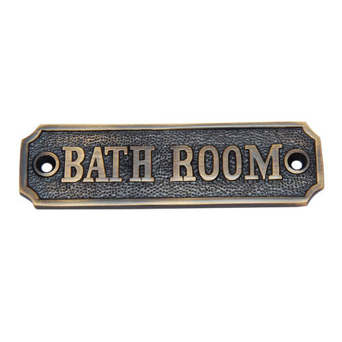 Buy Bathroom Brass Door Sign-Premium Harware Products Online - Adonai Hardware