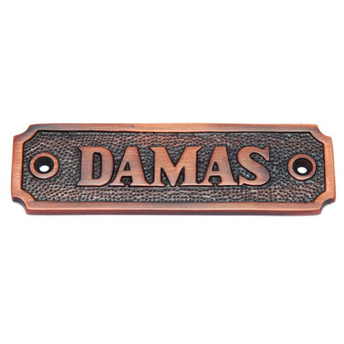 Buy Damas Brass Door Sign-Premium Harware Products Online - Adonai Hardware