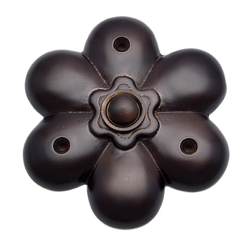 Buy Decorative Flower Silicon Bronze Bell Push-Premium Harware Products Online - Adonai Hardware