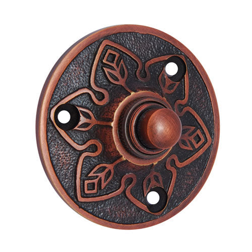 Buy Flower Brass Bell Push-Premium Harware Products Online - Adonai Hardware