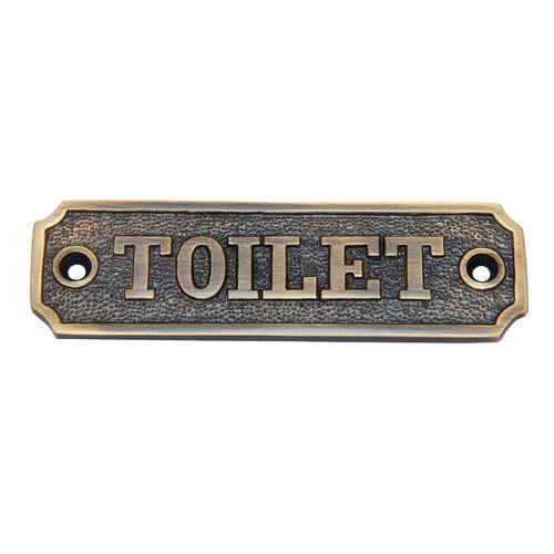 Buy Medium Toilet Brass Door Sign-Premium Harware Products Online - Adonai Hardware