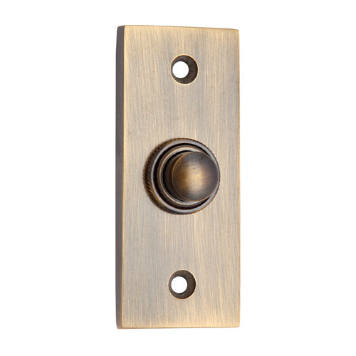 Buy Rectangular Victorian Brass Bell Push-Premium Harware Products Online - Adonai Hardware