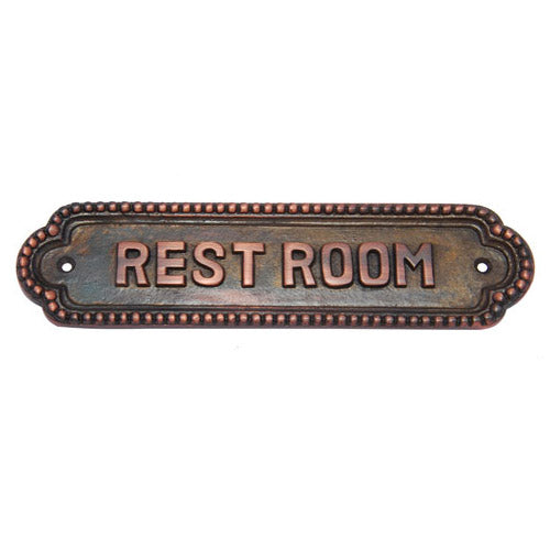 Buy Rest Room Brass Door Sign-Premium Harware Products Online - Adonai Hardware