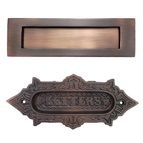 250x76mm Traditional Letter Box Plate for External Front Door (Polished  Brass) : : DIY & Tools